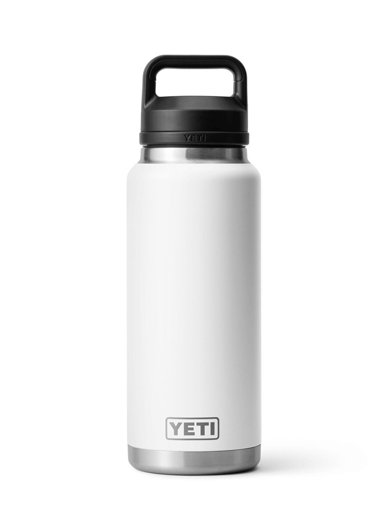 YETI White Rambler Bottle 36 oz Chug